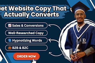 do website copywriting and create SEO website content that converts