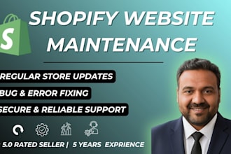 redesign, update and fix shopify store or shopify website