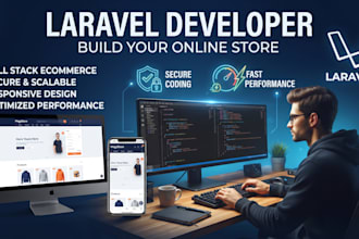 develop a custom PHP laravel ecommerce website