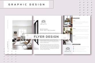 design professional business corporate travel real estate flyer brochure