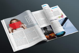 design interior layout for books, magazines and many more