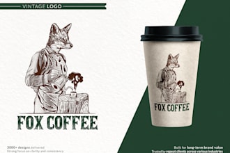 design vintage, mascot, logo, illustration for you