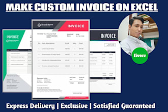 make professional invoice for your business using excel