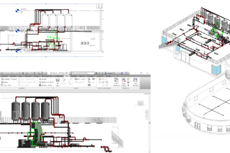 do mechanical, electrical and plumbing  designing on revit