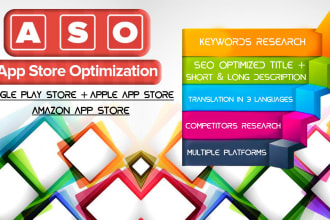 do app store optimization as aso expert for apps or games