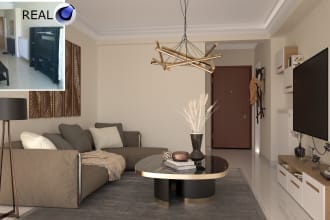 create any room of your house in cinema 4d