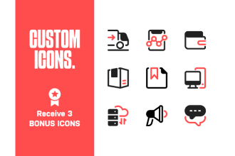 design custom icon illustration vectors for your web and mobile apps