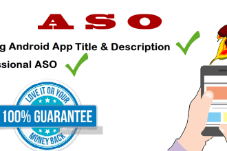 write android app title,description aso friendly