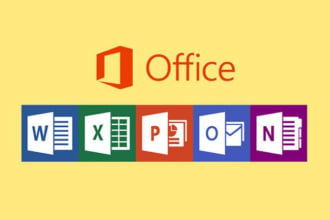 complete your microsoft office work all type