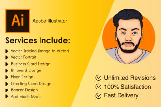 be your adobe illustrator assistant with fast delivery