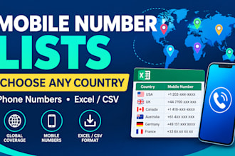 build a targeted mobile phone number list for SMS marketing