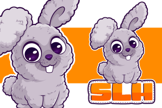 design cartoon mascot logo and friendly animal character