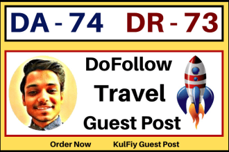 do travel guest post da 74 SEO guest post, high authority dofollow backlinks