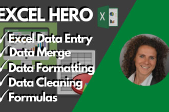 be your excel hero and do excel data optimization, data merge