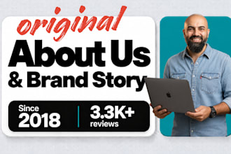 write original about us, brand story, mission, vision statement