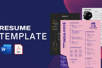 create editable CV and resume templates in microsoft word