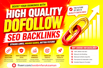 build high quality dofollow seo backlinks