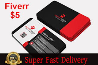 create professional and unique business card design