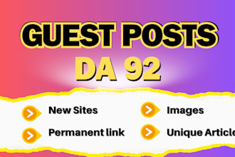 do permanent guest post on da 92 website