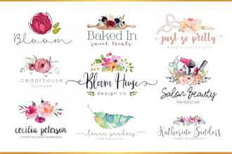 design a floral logo