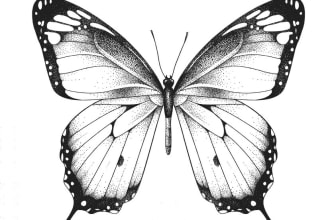 high end dotwork tattoo design for you