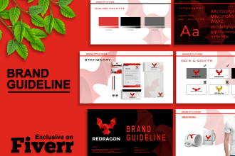 create a brand guidelines and branding book