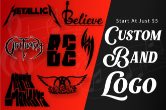 create a professional dj or band logo design
