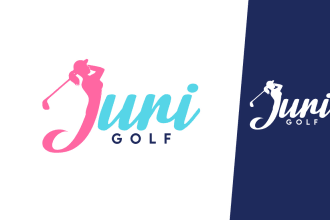 modern minimalist negative space logo design for business