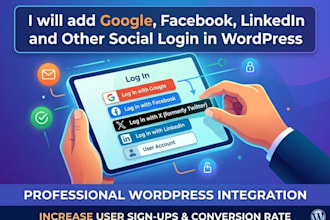 add google, facebook and other social login in wordpress