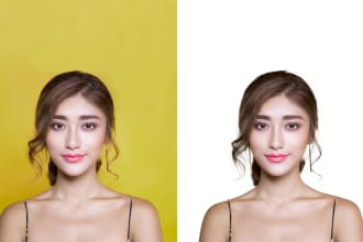 do photo masking, alpha masking and background removed