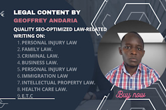 write high quality legal articles and blog posts fast
