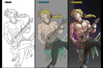 draw your dnd character with great details