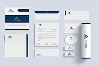 design business card letterhead and stationery items