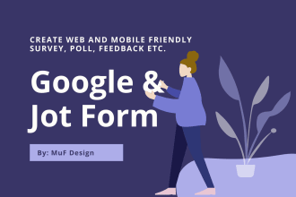 create google form, jotform, survey, feedback form