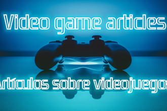 write a professional video game article in spanish for you