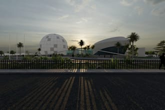 create realistic 3d rendering with architectural view