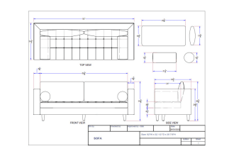 design furniture with engineering drawing using 2d and 3d autocad