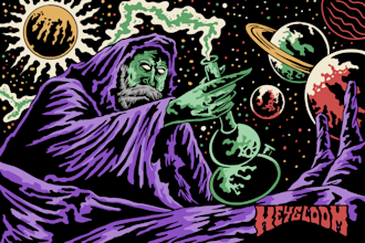 do amazing art of stoner, weed, psychedelic, unique style