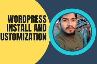wordpress install and customization with cyber security