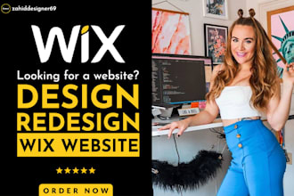 custom design wix website and redesign business wix website