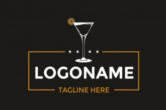 make an amazing bar and nightclub logo design
