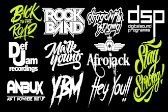design dj, producer,rap, band logo in 24hours