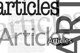 write an artical for your website or blog on any topic