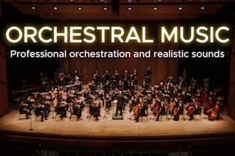 compose orchestral cinematic music for your project