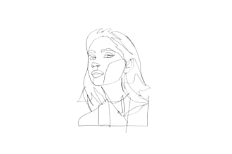 draw custom illustration with one line art