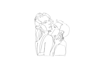 create line art illustratio