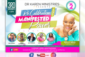 do social media flyer,fb or instagram church flyer in 6hrs