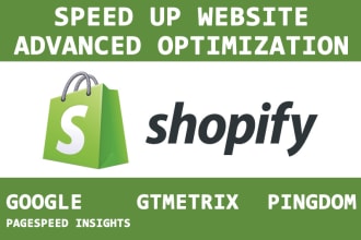 do advanced speed optimization for shopify store website