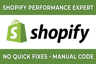 do advanced shopify speed optimization with manual code fixes