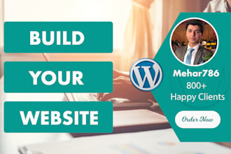 create wordpress website or redesign wordpress website
